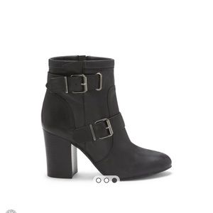 Vince Camuto double buckle booties